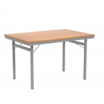 Klapptisch, 120x80 cm (B/T), 72 cm hoch, 4-Fuß, 